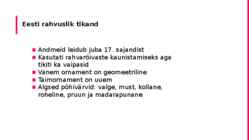 Tikkimine ja tikandid #8