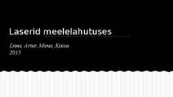 Laserid meelelahutuses
