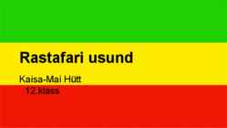 Rastafari usund