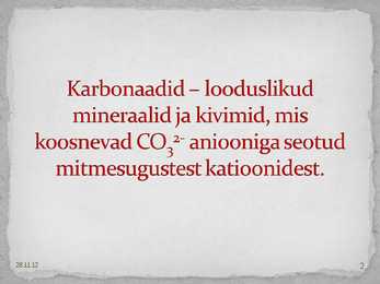 Karbonaadid #2