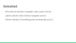 Serveerimise põhitõed ja laua katmine #4