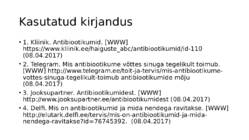 Bakterhaiguste ravi antibiootikumidega #14