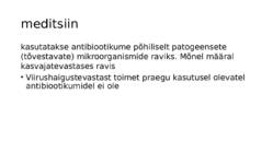 Bakterhaiguste ravi antibiootikumidega #6