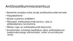 Bakterhaiguste ravi antibiootikumidega #10