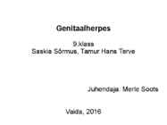Genitaalherpes