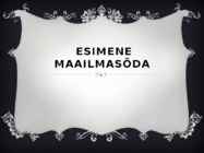 I Maailmasõda