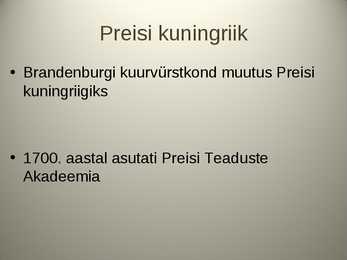 Saksamaa aastatel 1600-1900 #6
