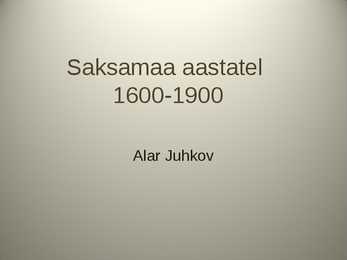 Saksamaa aastatel 1600-1900