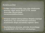 PÕHJA-AMEERIKA ISESEISVUSSÕDA #14