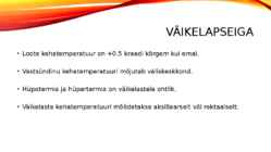 Elamistoiming-Kehatemperatuur #3