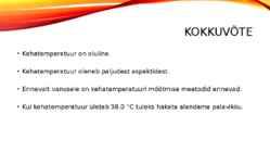 Elamistoiming-Kehatemperatuur #8