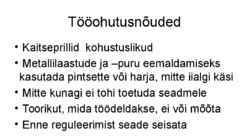 TÖÖPINGID #16
