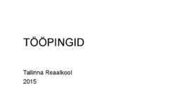 TÖÖPINGID