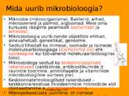 Mikrobioloogia I tutvustus-Elu teke Maal 2017 #6
