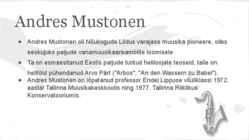 Andres Mustonen ja Hortus Musicus #5