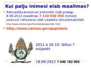 Maailma rahvaarvu muutus #2