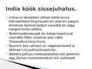 Rahvusköögid 2 KURSUS - INDIA