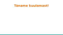 Eesti keele kasutusvaldkonnad ja arendus #10