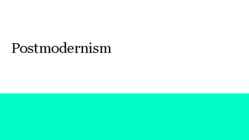 Postmodernism
