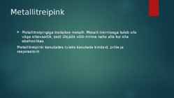 Esitlus tööpinkidest #12