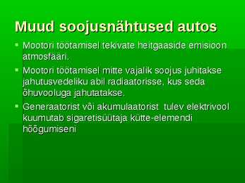 Soojusnähtused autos #6