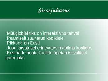 In-Interaktiivne koolitahvel #2