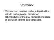 Puutüve mahu määramine #29