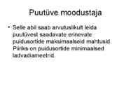 Puutüve mahu määramine #8
