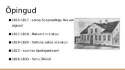 Friedrich Reinhold Kreutzwald-esitlus #3