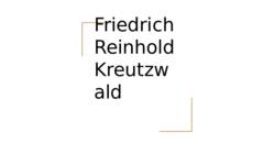 Friedrich Reinhold Kreutzwald-esitlus