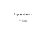 Impressionismi kunst