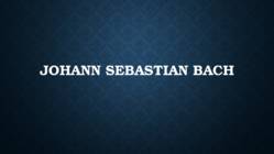 Johann Sebastian Bach