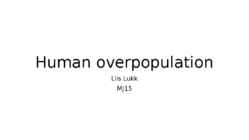 Human overpopulation