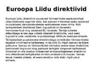 Seadusandlus Euroopa Liidus #11