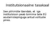 Seadusandlus Euroopa Liidus #9