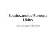 Seadusandlus Euroopa Liidus