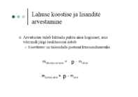 Arvutused reaktsioonivõrrandite järgi #11