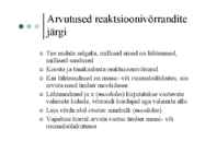 Arvutused reaktsioonivõrrandite järgi #10