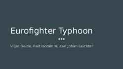 Eurofighter typhoon
