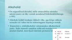 Alkoholid-aldehüüdid ja ketoonid #2