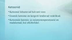 Alkoholid-aldehüüdid ja ketoonid #12