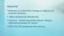 Alkoholid-aldehüüdid ja ketoonid #13