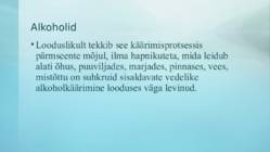Alkoholid-aldehüüdid ja ketoonid #3