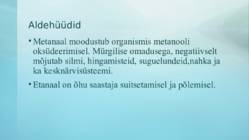 Alkoholid-aldehüüdid ja ketoonid #9