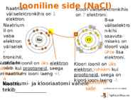 Ioonide tekkimine ja iooniline side #14