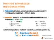 Ioonide tekkimine ja iooniline side #10