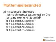 Keemiliste elementide perioodilisussüsteem #15