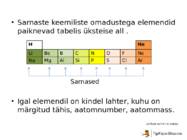 Keemiliste elementide perioodilisussüsteem #8