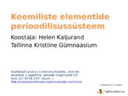 Keemiliste elementide perioodilisussüsteem