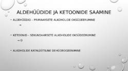 Alkoholid-aldehüüdid ja ketoonid #6